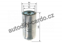 Palivový filtr BOSCH 1457434187
