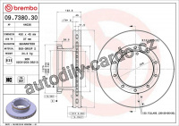 Brzdový kotouč BREMBO 09.7380.30