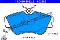 Sada brzdových destiček ATE 13.0460-2982 (AT 602982) - VW