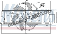 Ventilátor chladiče NISSENS 85253