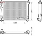 Chladič motoru DENSO (DE DRM10084)