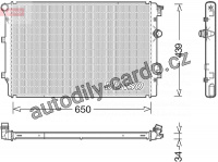 Chladič motoru DENSO (DE DRM10093)