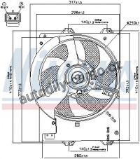 Ventilátor chladiče NISSENS 85267