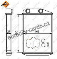 Výměník tepla, vnitřní vytápění NRF 54309