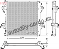 Chladič motoru DENSO (DE DRM26007)