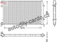 Chladič motoru DENSO (DE DRM05100)