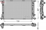Chladič motoru DENSO (DE DRM05070)