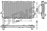 Chladič motoru DENSO (DE DRM05057)