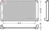 Chladič motoru DENSO (DE DRM27005)