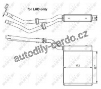 Výměník tepla, vnitřní vytápění NRF 54303