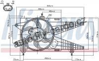 Ventilátor chladiče NISSENS 85137