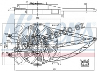 Ventilátor chladiče NISSENS 85150