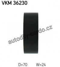 Vratná/vodící kladka, klínový žebrový řemen SKF VKM 36230