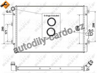 Chladič, chlazení motoru NRF 53425