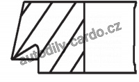 Sada pístních kroužků MAHLE ORIGINAL 03316N0