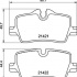 Sada brzdových destiček BREMBO P06113