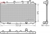 Chladič motoru DENSO (DE DRM33043)