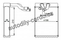 Výměník tepla, vnitřní vytápění NRF 54289
