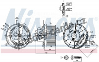 Vnitřní ventilátor NISSENS 87032