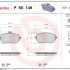 Sada brzdových destiček BREMBO P50146