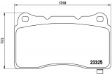 Sada brzdových destiček BREMBO P09004E