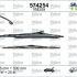 Sada stěračů VALEO Silencio (VA 574254) - 580mm + 500mm