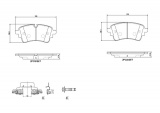 Sada brzdových destiček BREMBO P85186