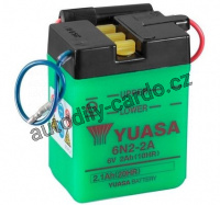 Motobaterie YUASA 6N2-2A 2Ah 6V P+ /70x47x96/