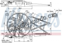 Ventilátor chladiče NISSENS 85185