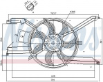 Ventilátor chladiče NISSENS 85243