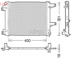 Chladič motoru DENSO (DE DRM23022)