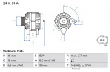 Alternátor BOSCH (BO 0986049101)
