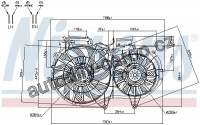 Ventilátor chladiče NISSENS 85246