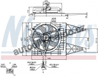 Ventilátor chladiče NISSENS 85249
