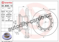 Brzdový kotouč BREMBO 08.8060.10