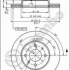 Brzdový kotouč BREMBO 09.5746.10 - NISSAN
