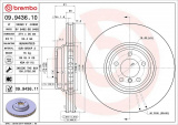 Brzdový kotouč BREMBO 09.9436.10 - BMW