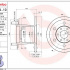 Brzdový kotouč BREMBO 08.5374.10 - IVECO