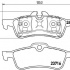 Sada brzdových destiček BREMBO P06032