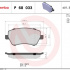 Sada brzdových destiček BREMBO P68033 - NISSAN, RENAULT