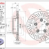 Brzdový kotouč BREMBO 09.C880.11 - PORSCHE