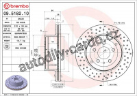 Brzdový kotouč BREMBO 09.5182.10 - FERRARI