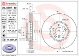 Brzdový kotouč BREMBO 09.8697.81