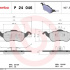 Sada brzdových destiček BREMBO P24046 - FORD