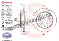 Brzdový kotouč BREMBO 08.D429.11