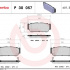 Sada brzdových destiček BREMBO P30057 - KIA, SSANGYONG