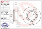 Brzdový kotouč BREMBO 09.7380.30