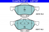 Sada brzdových destiček ATE 13.0470-7157 (AT LD7157)