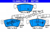 Sada brzdových destiček ATE 13.0460-7190 (AT 607190) - VW