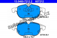 Sada brzdových destiček ATE 13.0460-7212 (AT 607212) - FIAT, OPEL, SAAB